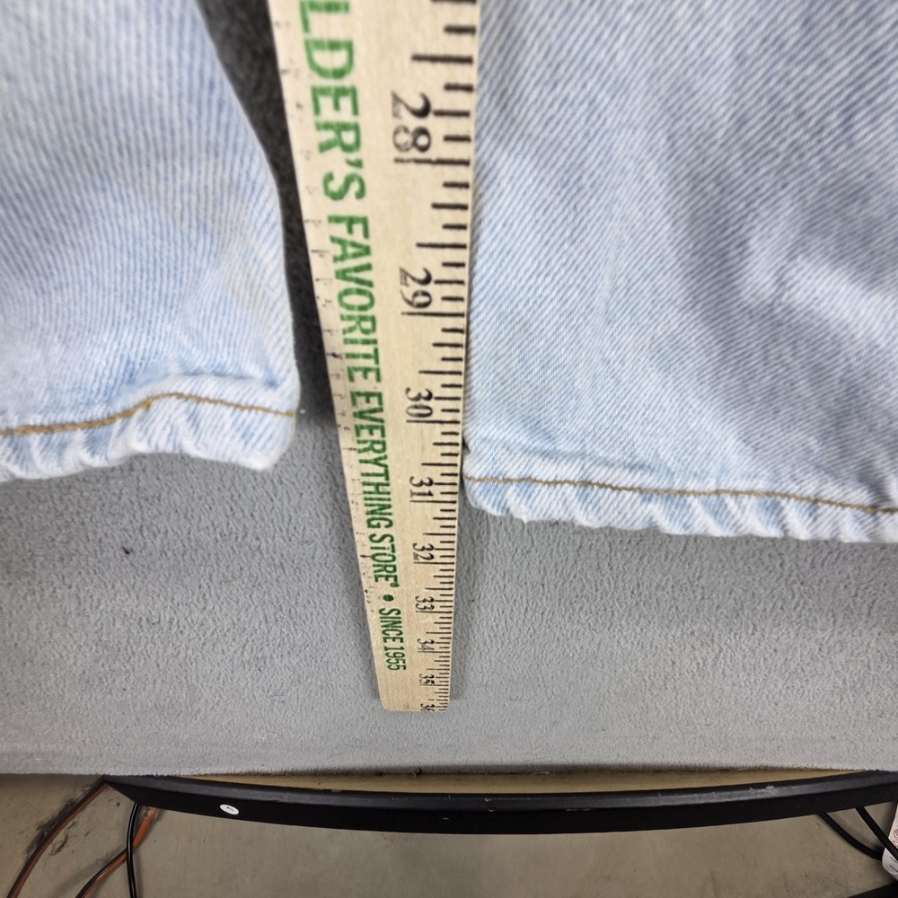 VTG Levis 501 Jeans Mens Blue Light Wash Made In USA Patchwork‎ Fits 29x31 - Picture 4 of 16
